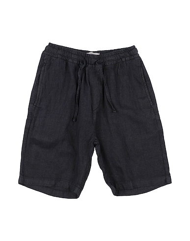 MANUEL RITZ Shorts & Bermuda Midnight blue 100% Linen