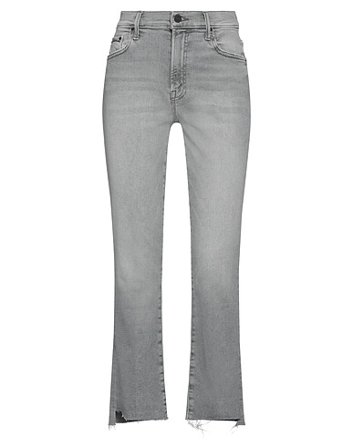 MOTHER Denim pants Grey 99% Cotton, 1% Elastane