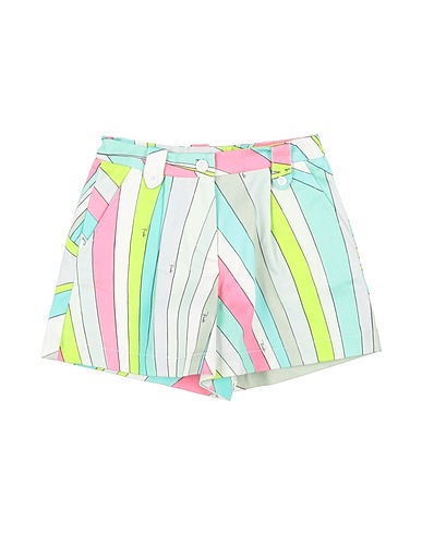 PUCCI Shorts & Bermuda Light green 97% Cotton, 3% Elastane