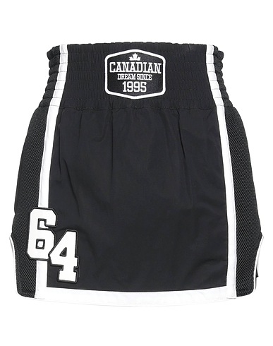 DSQUARED2 Mini skirt Black 97% Cotton, 3% Elastane