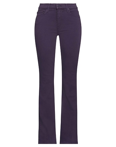 MOTHER Bootcut Jeans Dark purple 94% Cotton, 4% Polyester, 2% Elastane