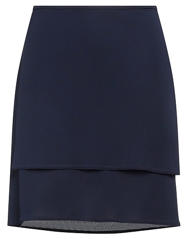 VERSACE Mini skirt CLASSIC V2 Midnight blue 80% Acetate, 20% Polyamide