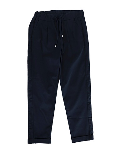 BIKKEMBERGS Casual trouser Midnight blue 97% Cotton, 3% Elastane