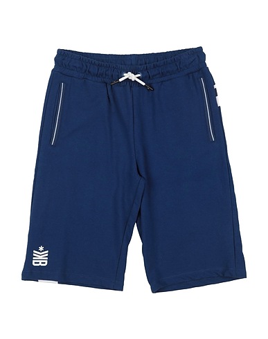 BIKKEMBERGS Shorts & Bermuda Navy blue 100% Cotton