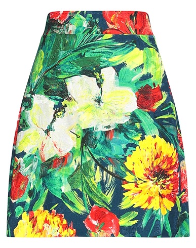 DOLCE&GABBANA Mini skirt Green 54% Viscose, 46% Cotton