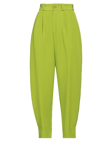 HEVÒ Casual trouser Military green 90% Polyester, 10% Elastane