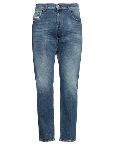 DIESEL Denim pants Blue 79% Cotton, 20% Hemp, 1% Elastane