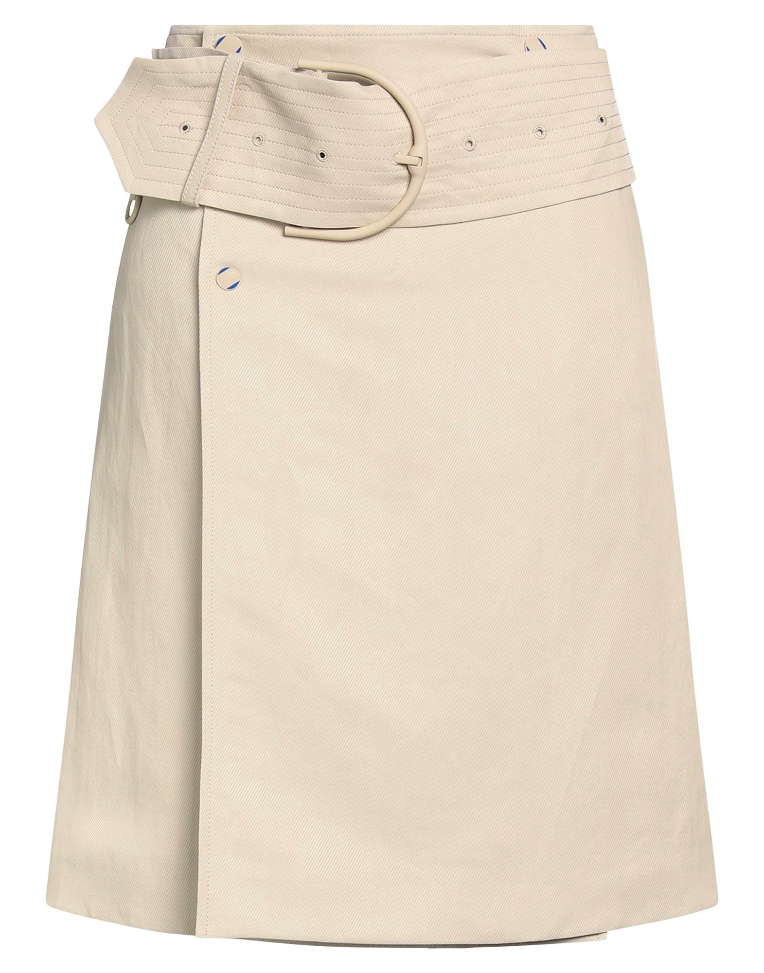 BURBERRY Midi skirt Beige 68% Paper, 32% Viscose zoomed