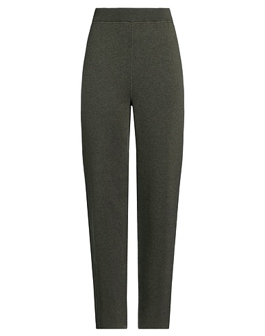 B.A. PRINTED ARTWORKS Pantalone Verde militare 100% Cachemire