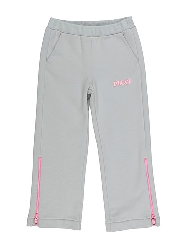PUCCI Casual pants Light grey 100% Cotton, Elastane