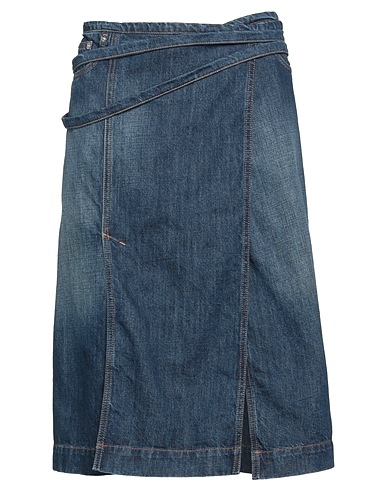 SPORTMAX Denim skirt Blue 100% Cotton