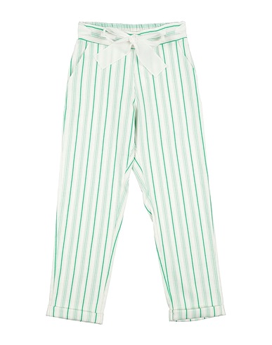 MEILISA BAI Casual trouser White 54% Viscose, 43% Polyester, 3% Elastane