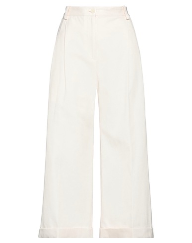 MAISON KITSUNÉ Casual trouser Cream 100% Cotton