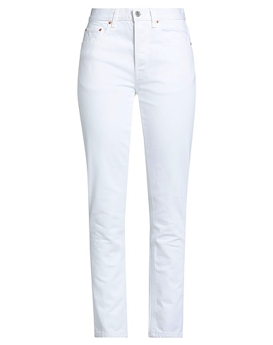 VETEMENTS Denim pants White 100% Cotton