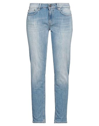 DONDUP Denim trousers Blue 89% Cotton, 11% Elastomultiester