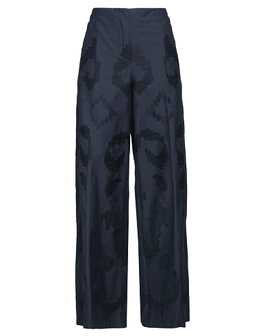 LIVIANA CONTI Casual pants Midnight blue 64% Cotton, 31% Polyamide, 5% Elastane