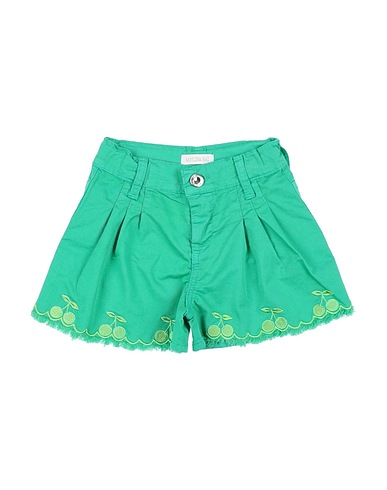 MEILISA BAI Shorts & Bermuda Green 97% Cotton, 3% Elastane