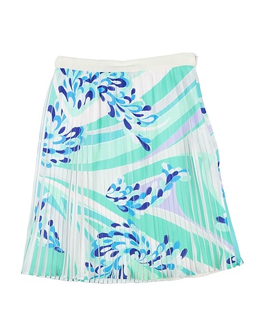 PUCCI Skirt Light green 100% Polyester, Silk
