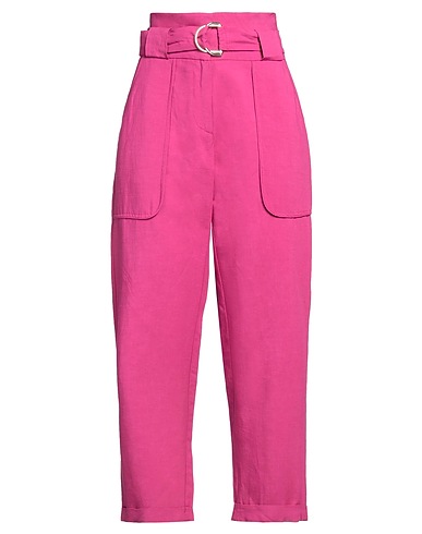 MÊME ROAD Casual trouser Fuchsia 60% Viscose, 40% Linen