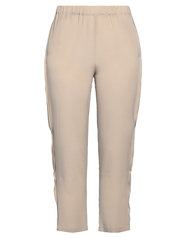 IVORIES Casual pants Taupe 100% Silk