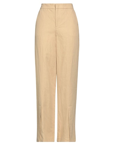 TWINSET Casual trouser Beige 52% Cotton, 48% Linen