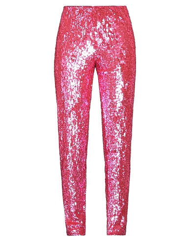 P.A.R.O.S.H. Casual trouser Fuchsia 100% Polyamide, PVC - Polyvinyl chloride