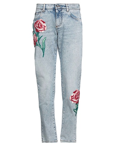 DOLCE&GABBANA Denim trousers Blue 98% Cotton, 2% Elastane, Wool, Acrylic