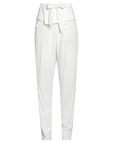 EMPORIO ARMANI Pantalone Bianco 70% Acetato, 30% Viscosa