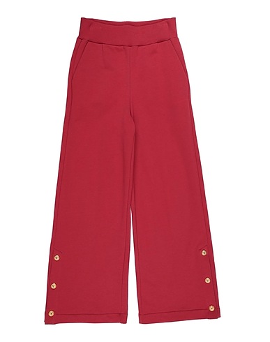 BALMAIN Casual trouser Brick red 100% Cotton, Elastane