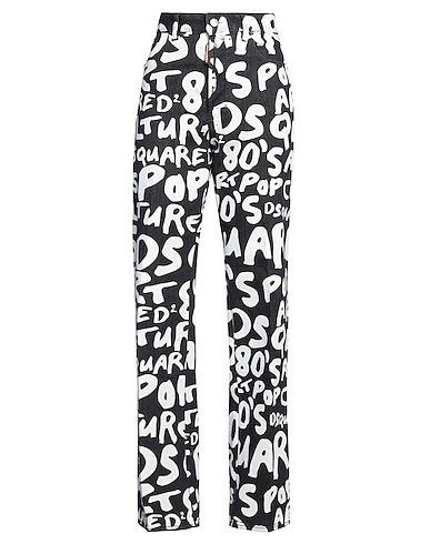DSQUARED2 Denim pants NERO 92% Cotton, 6% Elastomultiester, 2% Elastane