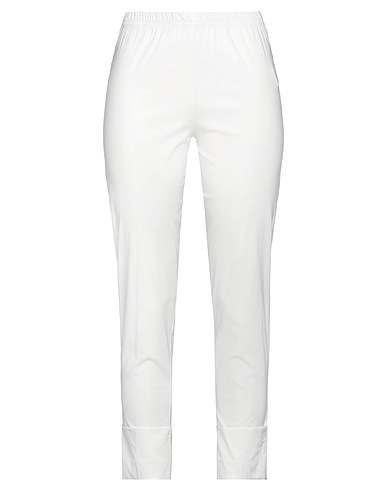 CORINNA CAON Casual pants BIANCO 65% Viscose, 30% Polyamide, 5% Elastane