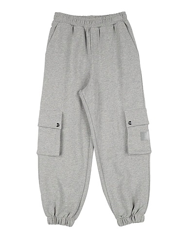 BALMAIN Casual trouser Grey 100% Cotton, PVC - Polyvinyl chloride