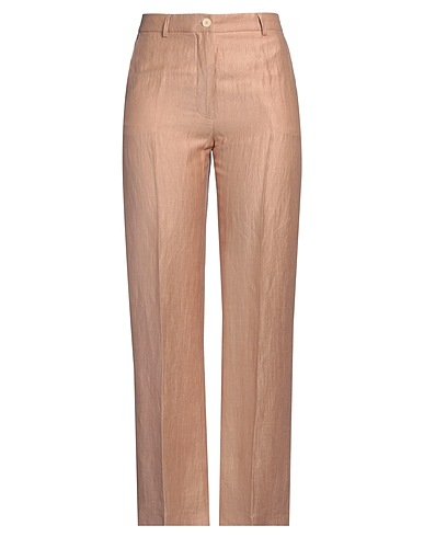 SEVENTY VENEZIA Casual trouser Sand 88% Linen, 12% Polyamide