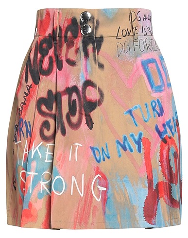 DOLCE&GABBANA Mini skirt Sand 65% Polyester, 35% Cotton