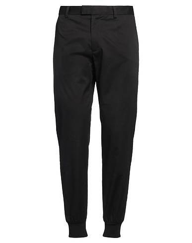 DOLCE&GABBANA Casual trouser Black 87% Cotton, 8% Silk, 3% Elastane, 2% Polyester