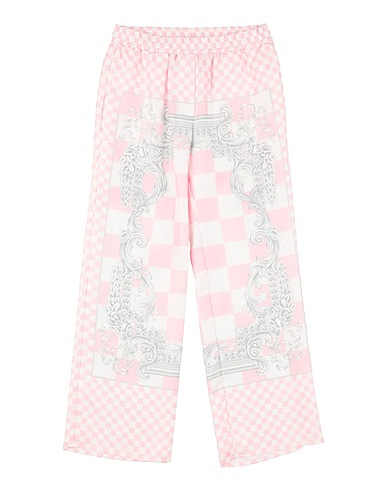 VERSACE YOUNG Casual pants Pink 100% Silk