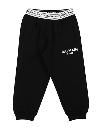 BALMAIN Casual trouser Black 100% Cotton, Polyester, Polyamide, Elastane