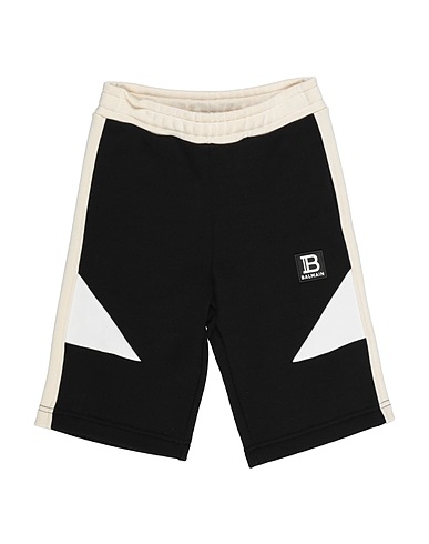 BALMAIN Shorts & Bermuda Black 50% Cotton, 50% Rayon, Polypropylene