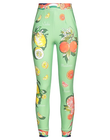 DOLCE&GABBANA Leggings Light green 90% Polyester, 10% Elastane