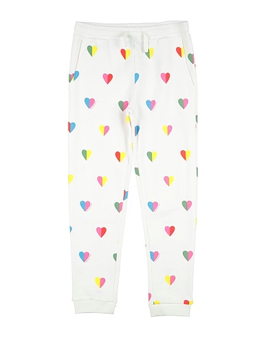 STELLA McCARTNEY KIDS Casual παντελόνι Λευκό 100% Οργανικό βαμβάκι, Ελαστάνη