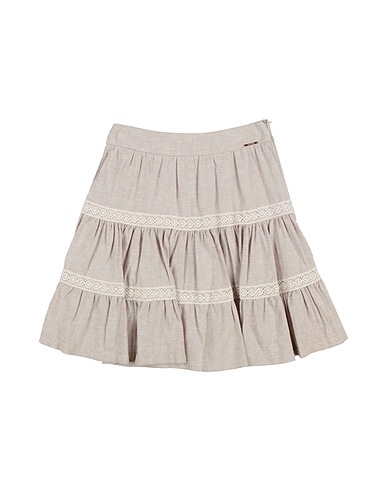FRACOMINA MINI Gonna Beige 100% Lino