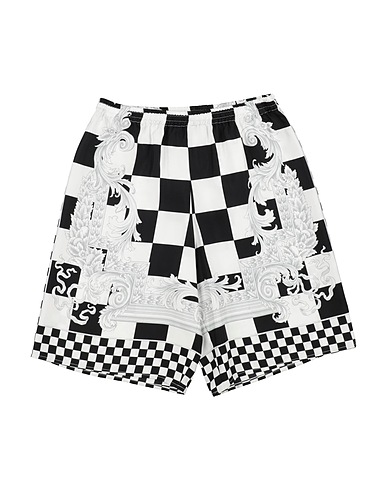 VERSACE YOUNG Shorts & Bermuda NERO 100% Silk