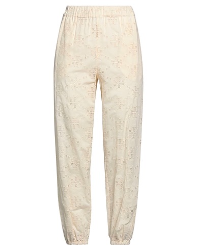 TORY BURCH Casual pants Cream 100% Cotton