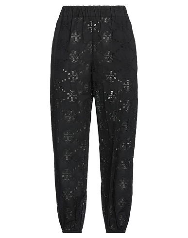 TORY BURCH Pantalone Nero 100% Cotone