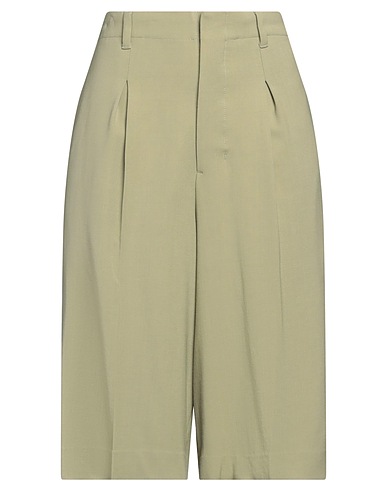 AMI ALEXANDRE MATTIUSSI Casual trouser Sage green 55% Viscose, 45% Virgin Wool