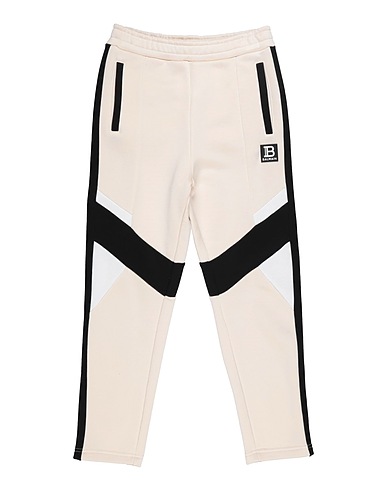 BALMAIN Casual trouser Cream 50% Cotton, 50% Rayon, Polypropylene