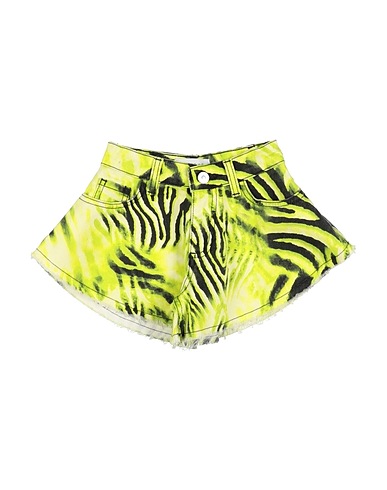 GAëLLE Paris Denim shorts Lime green 100% Cotton
