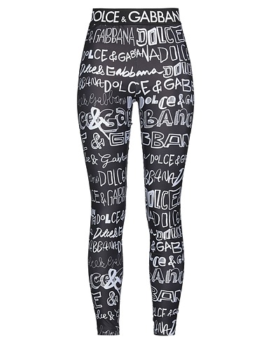 DOLCE&GABBANA Leggings Nero 50% Poliammide, 30% Poliestere, 20% Elastan