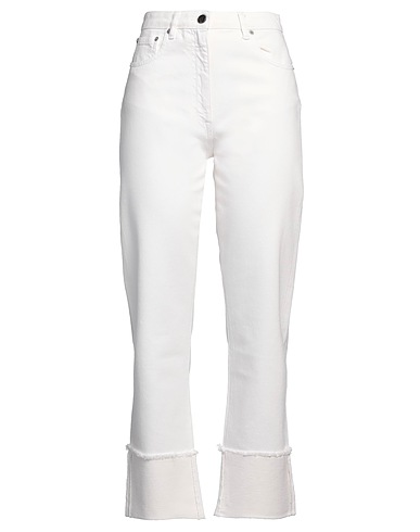SEMICOUTURE Modèle Boot Cut Blanc 98% Coton, 2% Élasthanne