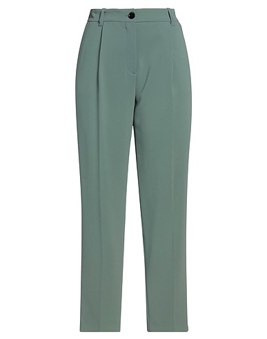 BOSS Casual trouser Light green 69% Triacetate, 31% Polyester